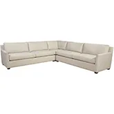 Sanibel 3 Piece Sectional Sofa in Crace Tan Oxford Fabric