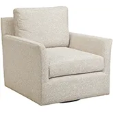 Sanibel Swivel Accent Chair in Crace Tan Oxford Fabric