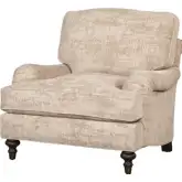 Sloane Accent Chair in Churchill Driftwood Brown Fabric & Wood