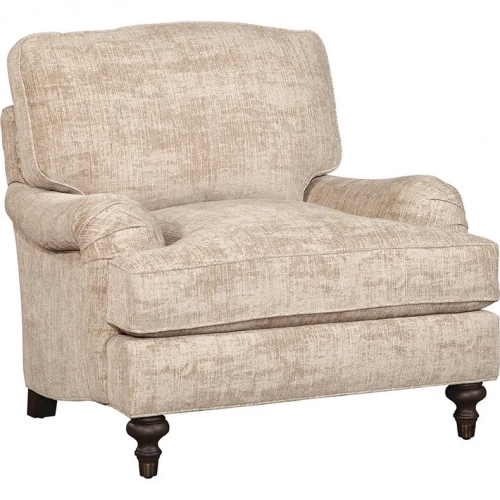 Sloane Accent Chair in Churchill Driftwood Brown Fabric & Wood