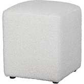 Stacey Ottoman in Faux Sheepskin Fabric