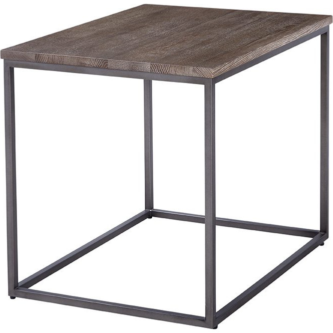 Spectra Surfside End Table DBG Surfside End Table in Dark Brown Wood