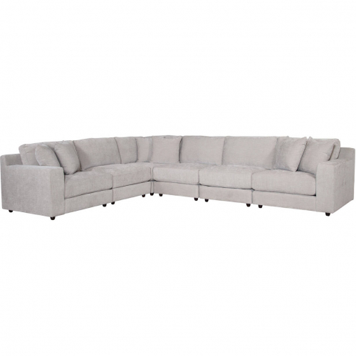 Ventura 6 Piece Sectional Sofa in Walden Natural Fabric