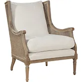 Walker Chair in Borneo Light Brown & Natural Finish Wood