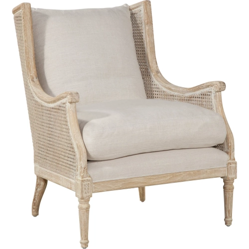 Walker Chair in Borneo Light Brown & Whitewash Wood
