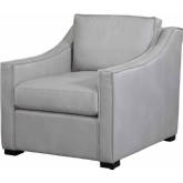 Dellwood Sofa in Royalton Smooth Pebble Light Gray Leather