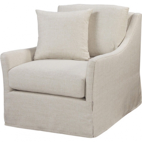 Kimpton Swivel Accent Chair in Turbo Sand Performance Fabric
