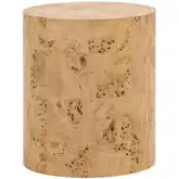 Burl Accent End Table