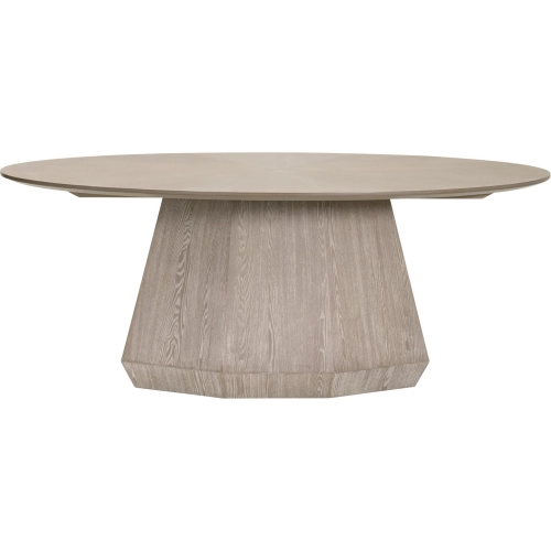 Coulter 78" Oval Dining Table in Natural Gray Ash Wood