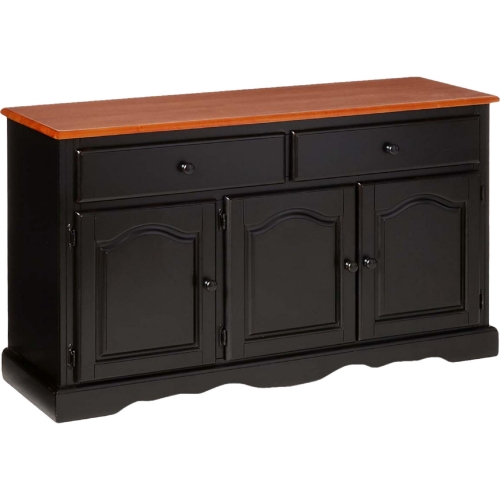 Selections Treasure Buffet in Antique Black & Cherry