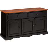 Selections Treasure Buffet in Antique Black & Cherry