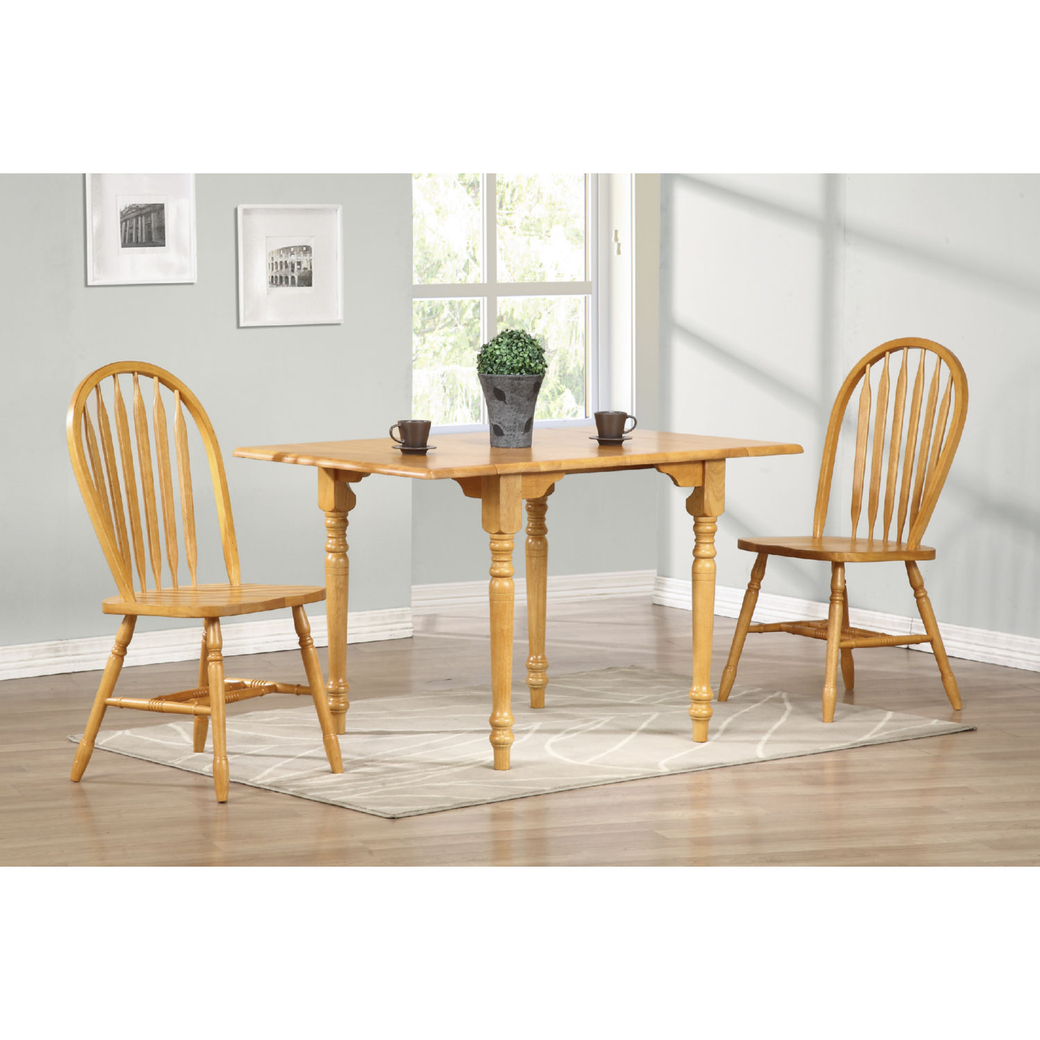 Sunset DLU-820-LO-2 Oak Selections Arrowback Dining Chair in Light