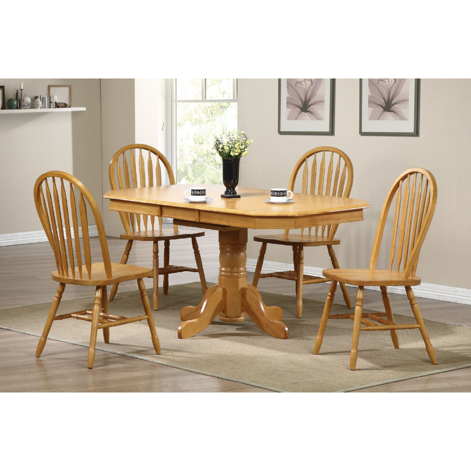 Sunset DLU-820-LO-2 Oak Selections Arrowback Dining Chair in Light