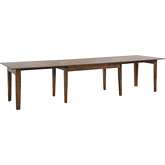 Simply Brook 134" Extension Dining Table in Amish Brown Wood