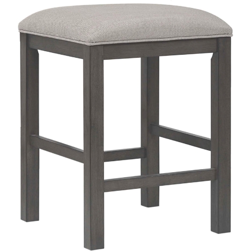 Shades of Gray Backless Counter Stool in Weathered Gray & Fabric