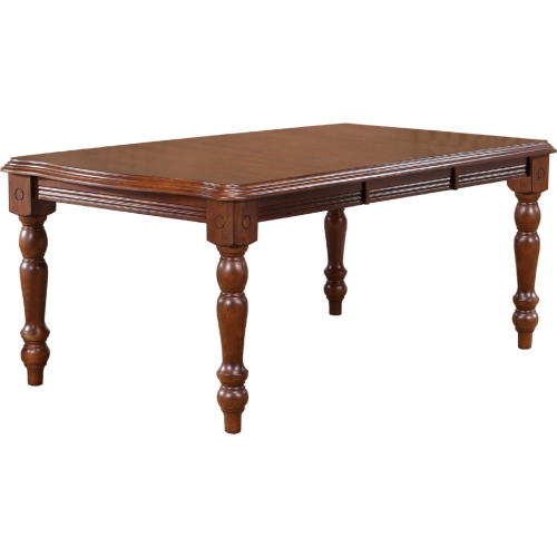 Andrews 72" Extension Dining Table in Chestnut Brown