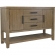 Saunders Sideboard with USB Power Strip in Distressed Brown Acacia Wood