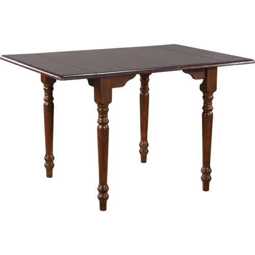 Andrews 48" Extension Drop Leaf Dining Table in Chestnut Brown