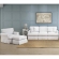 Horizon 3 Piece Slipcovered Sofa Set in White Performance Fabric