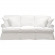 Horizon 3 Piece Slipcovered Sofa Set in White Performance Fabric