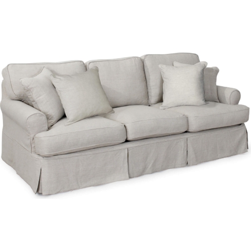 Horizon Replacement Slipcover Only for T-Cushion Sofa in Light Gray Fabric