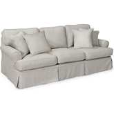 Horizon Replacement Slipcover Only for T-Cushion Sofa in Light Gray Fabric
