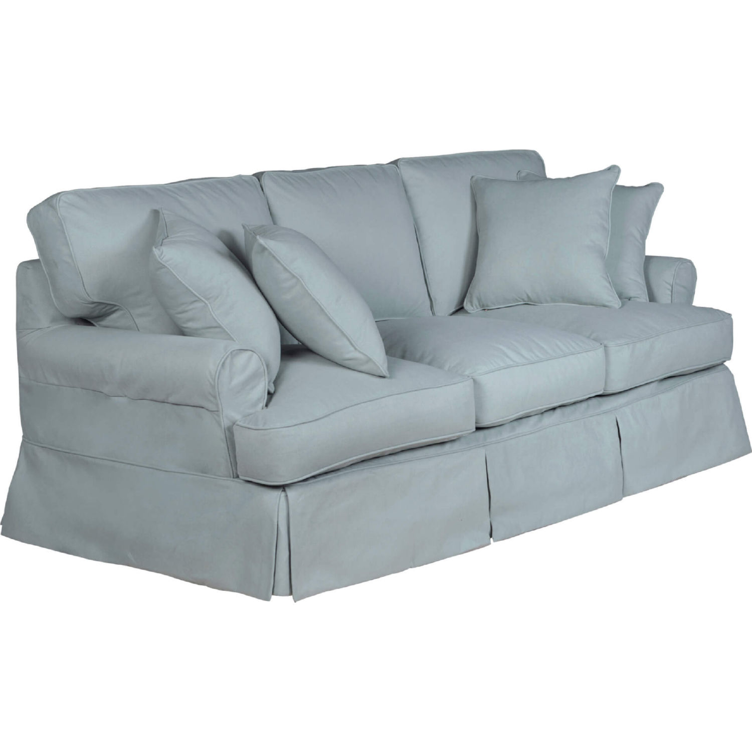 Sunset SU-117600SC-391043 Horizon Replacement Slipcover Only for T-Cushion  Sofa in Ocean Blue Performance Fabric