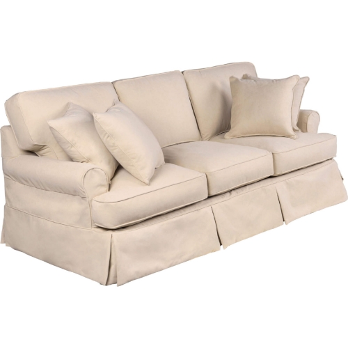 Horizon Replacement Slipcover Only for T-Cushion Sofa in Tan Performance Fabric