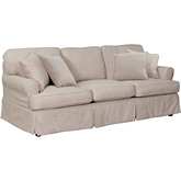 Horizon Replacement Slipcover Only for T-Cushion Sofa in Linen