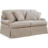 Horizon Slipcover Only for T Cushion Loveseat in Linen