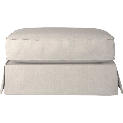 Horizon Slipcover Only for Ottoman in Light Gray Fabric