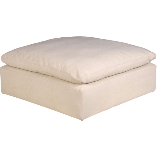 Comfy Puff Slipcover Only for Square Modular Ottoman in Tan Performance Fabric