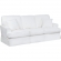 Ariana Slipcovered Sleeper Sofa in White Performance Fabric