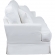 Ariana Slipcovered Sleeper Sofa in White Performance Fabric