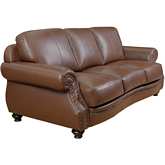 Charleston Sofa in Chestnut Brown Top Grain Leather