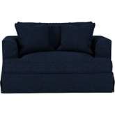Newport Slipcover Only for Chair & A Half in Navy Blue Performance Fabric
