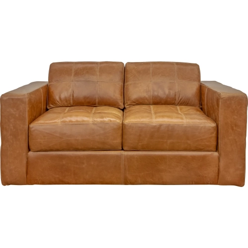 5497 Loveseat in Sunset Brown Top Grain Leather