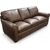 8850 Sofa in Poncho Cashew Brown Top Grain Leather