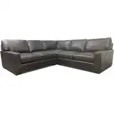 9945 3 Piece Sectional Sofa in Java Ancient Brown Top Grain Leather