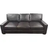 9955 Sofa in Poncho Walnut Brown Top Grain Leather
