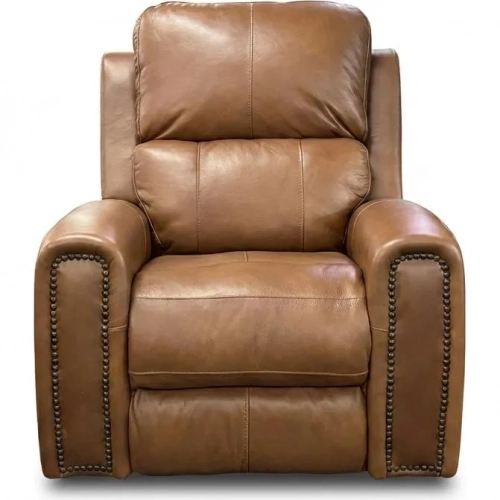 M100 Power Recliner in Bourbon Brown Top Grain Leather