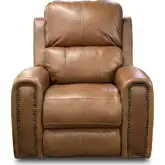 M100 Power Recliner in Bourbon Brown Top Grain Leather