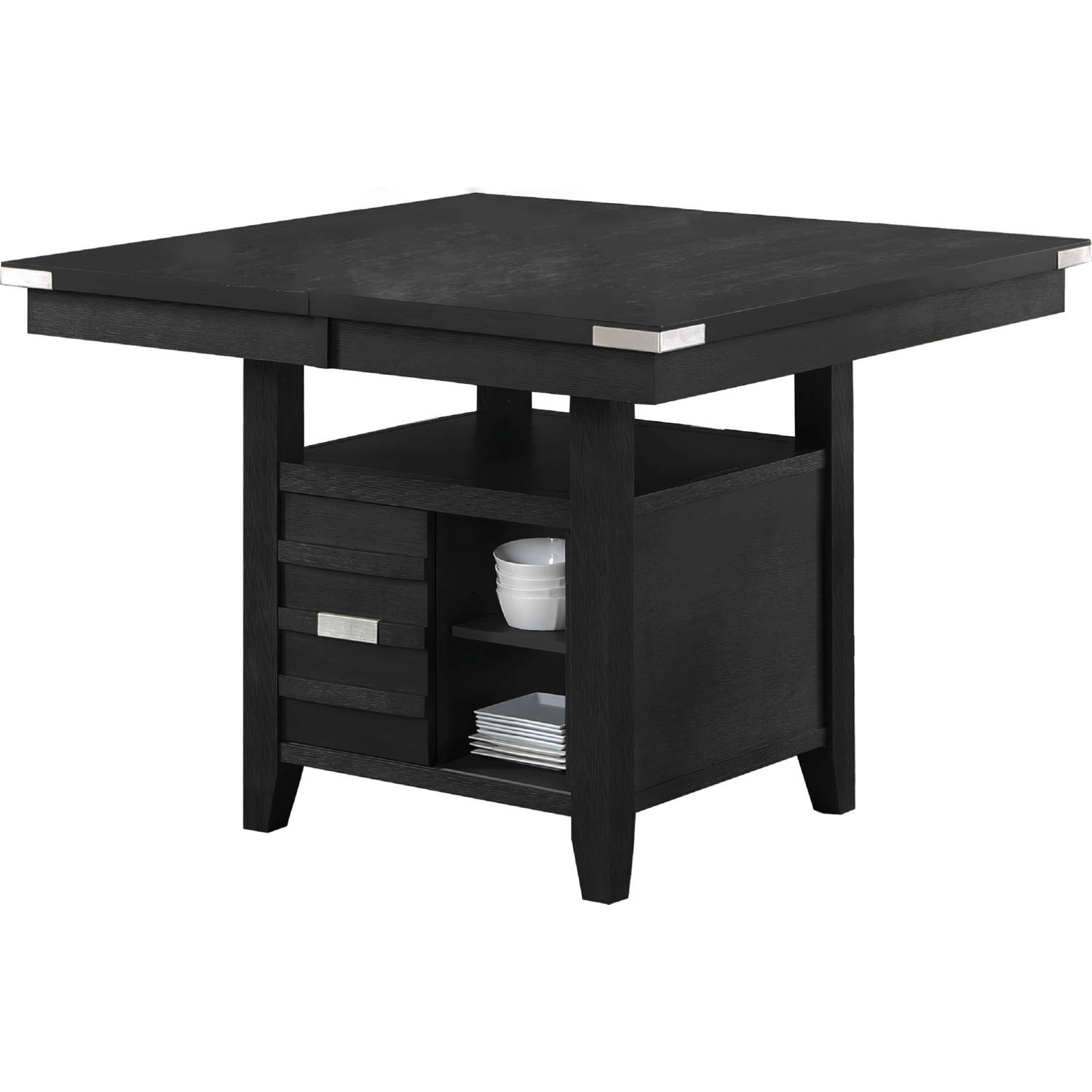 Vilo VH2800 Palermo 48" Extention Counter Storage Dining Table in Wire