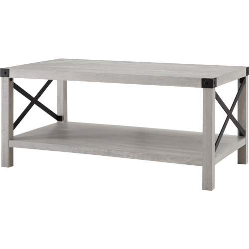 Modern Farmhouse Coffee Table in Stone Grey