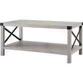 Modern Farmhouse Coffee Table in Stone Grey