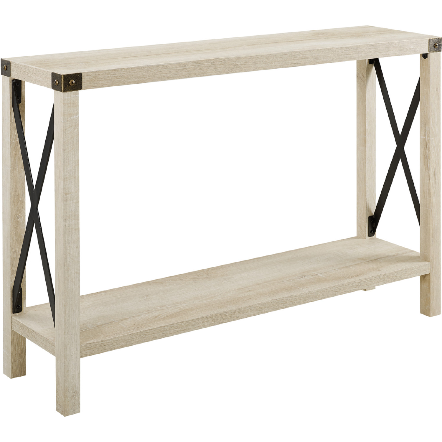 Walker Edison AF46MXETWO 46" Rustic Farmhouse Entryway Console Table in ...