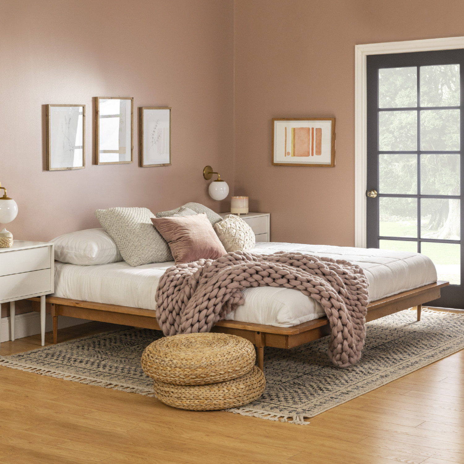 Walker Edison Spindle Platform Bed - Thumbnail 4