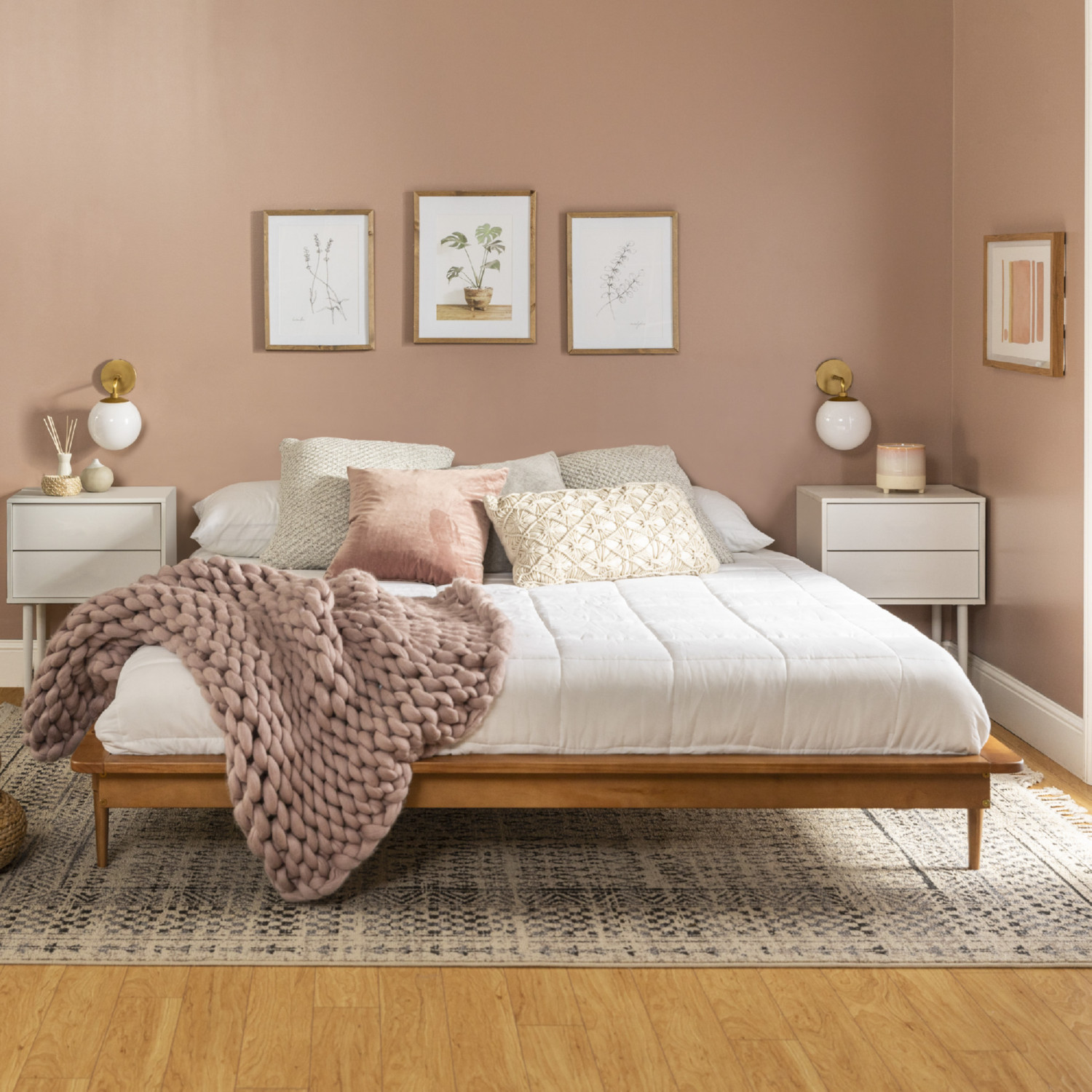 Walker Edison Spindle Platform Bed - Thumbnail 3