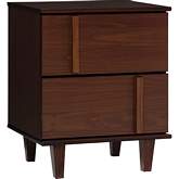 Bronx 20" Solid Wood Nightstand in Walnut