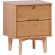 Sloane 2 Drawer Groove Handle Wood Nightstand in Natural Pine